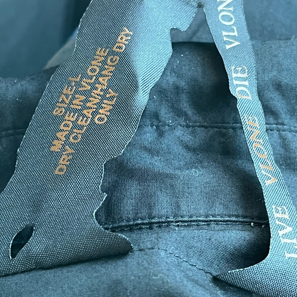 Preowned Vlone Original  Famous A$AP Rocky Raper  Designed  Dress Button Up . - Picture 9 of 13